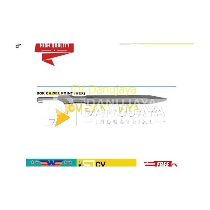 Bor Chisel Point ( Hex) Wipro - Model Lancip 21 MM - 21 x 320 mm