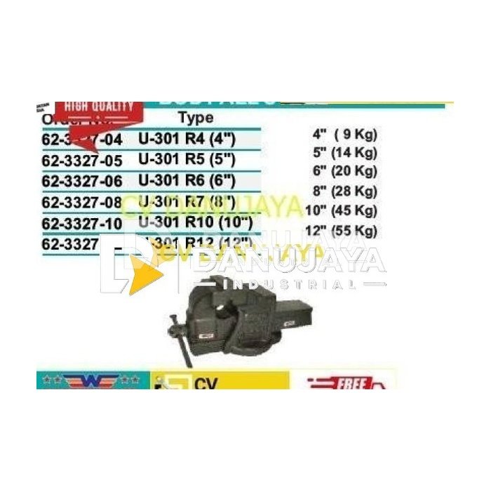 Catok Paron Body All Steel Size 8" U-301 WIPRO