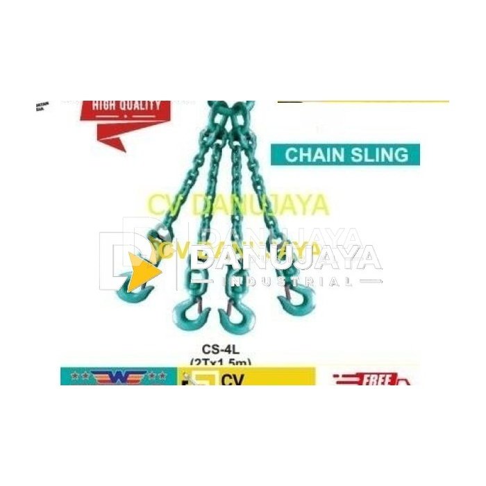 Chain Sling Rantai Seling CS-4L Size 2Tx1.M WIPRO