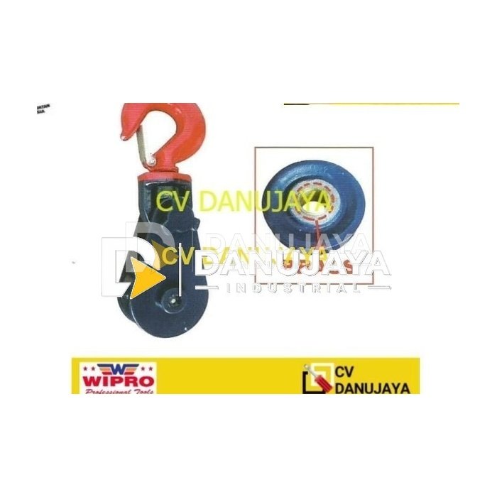 Champion Snatch Block Single With Hook Cap 3 Inch 2 Ton Wipro
