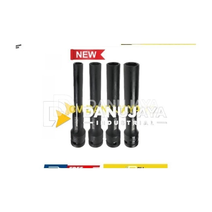 Deep Sock Shocket Shock Extra Long Mata Kunci Sok 1/2" 1/2 inchi 1/2inch 6PT 6 PT Wipro Type Tipe KL