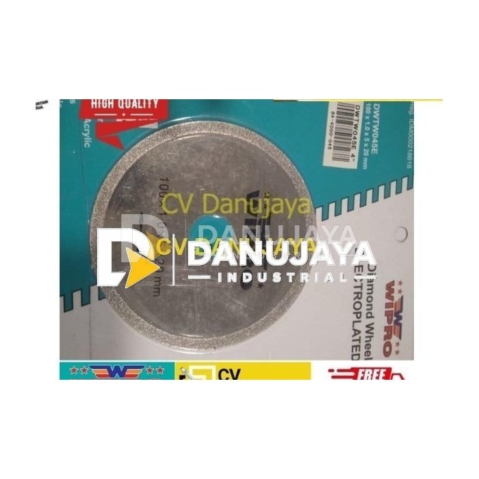 Diamond Wheel Electroplated Gerinda Batu Kaca Keramik DWTW045E Wipro