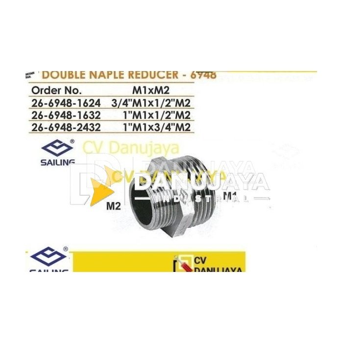 Double Naple Nepel Nipple Reducer - Sailing 6948