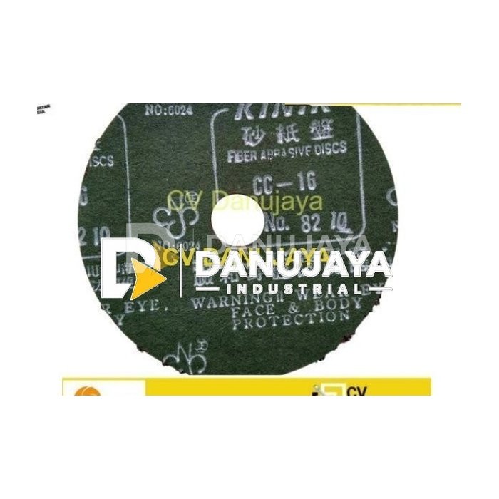 Fibre Abrasive Disc Amplas Bulat Fiber 4 inch KINIK CC - Grid 16