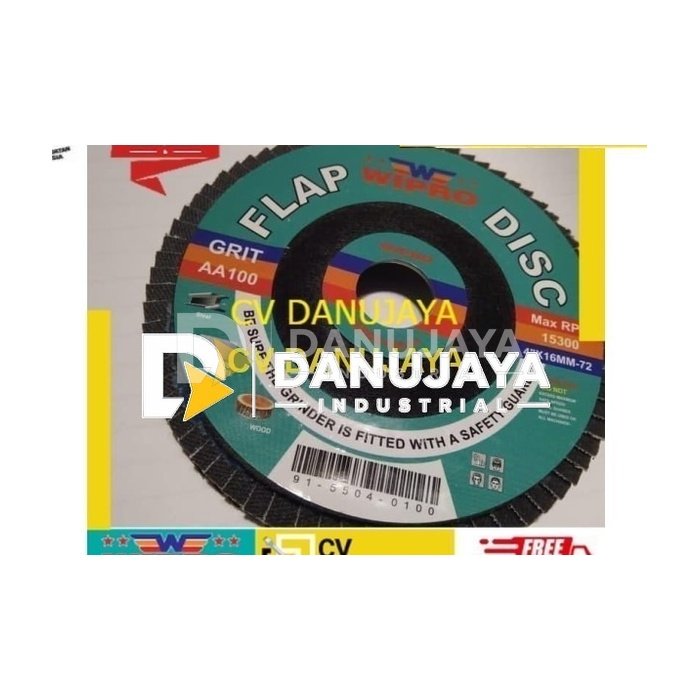Flap Disc Flap Disk Wipro Grit AA100 Amplas Gerinda