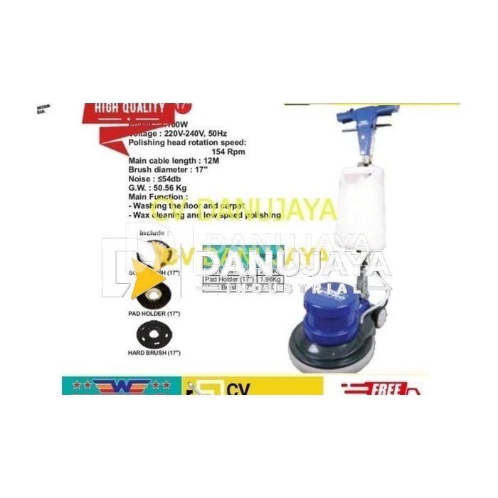 Floor washer Mesin poles lantai Pembersih lantai SL 017 Wipro