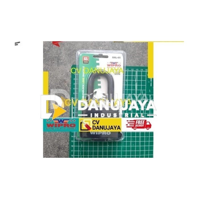Gembok 65 mm Long Waterproof Wipro G6L Hitam