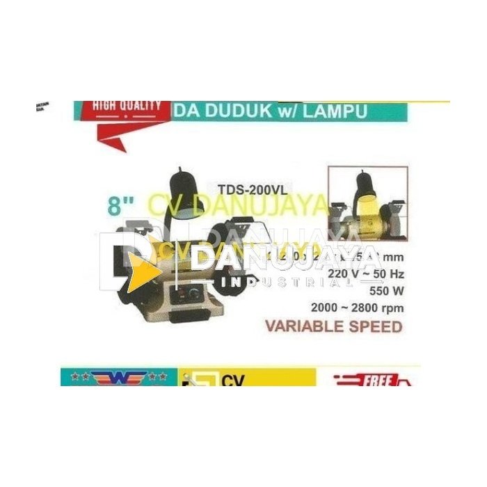 GERINDA DUDUK dengan LAMPU size 8" TDS-200VL WIPRO