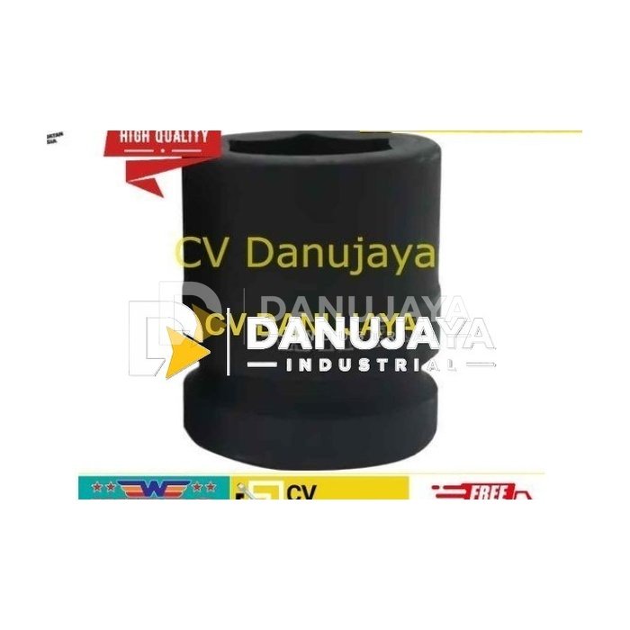 Impact Socket 6 Pt 1/2" Wipro - 10 mm