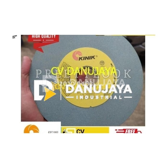 Kinik batu grinda duduk 1 A 7 x 6 mm x 1 - 1/4 GC 120 J V mata gerinda