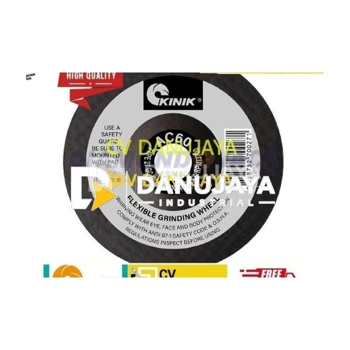 Kinik Batu Gurinda Flexibel Wheel 4 Inch - Thai 100 x 2 x 16 AC 60