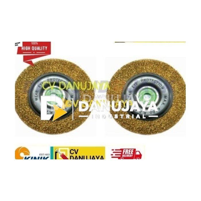 Kinik Sikat Bulat Brass WW - 25 Kuningan Diameter 2 1/2 inch