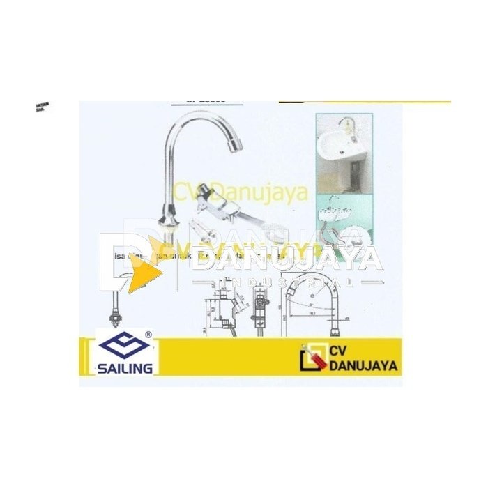 Kran Air Pedal Injak Medis - Sink Faucet With Foot Medal Sailing