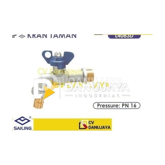 Kran Keran krom stainless stenlis Taman Size 1/2 Inch - Sailing L4083D