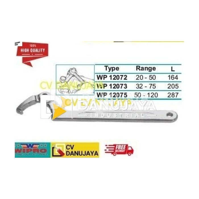 Kunci Hook Adjust C-Hook/Pin Spanners WP 12073 WIPRO