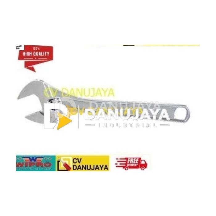 Kunci Inggris Adjustable Wrench Chrome Plate CRV Size 18 inch - WIPRO