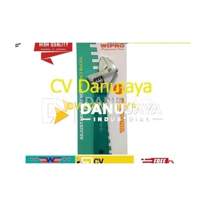 Kunci Inggris Wipro 6" / Kunci Bago / Adjustable Wrench