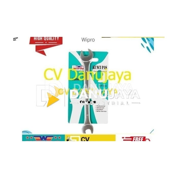 Kunci Pas universal Wrench double head Wipro Satin 8 x 9