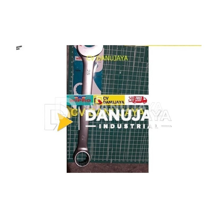 Kunci Ring Pas Satin Combination Wrench CRV 25 mm - WIPRO
