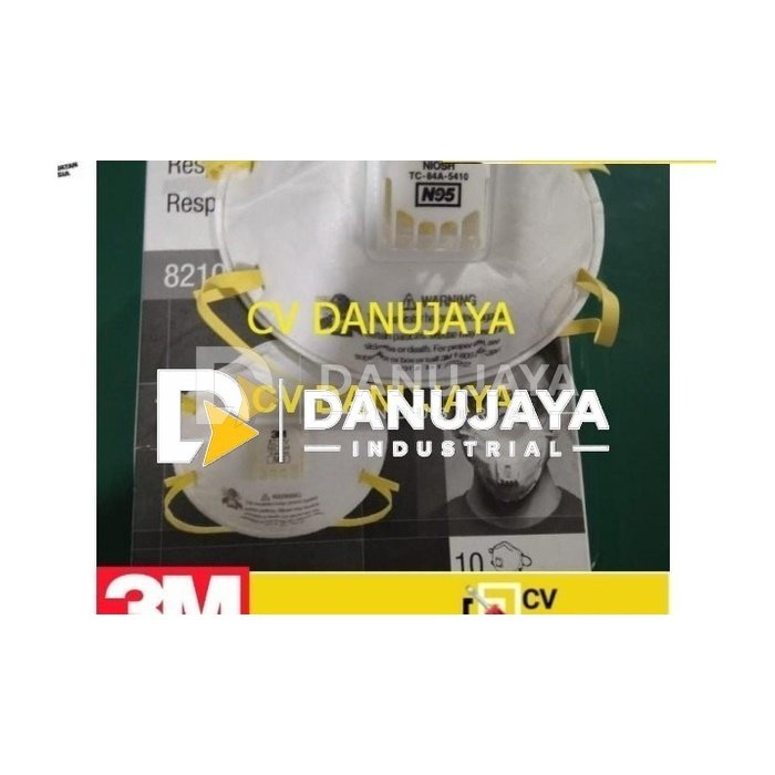 Masker 3M N95 8210v Particulate Respirator NIOSH 1 Box 10 Pcs Safety Mask