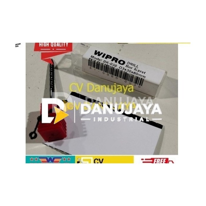 Mata Bor Drill Karet Tambal Ban Tubles Tubbles BK 030 Wipro 3x30x60mm