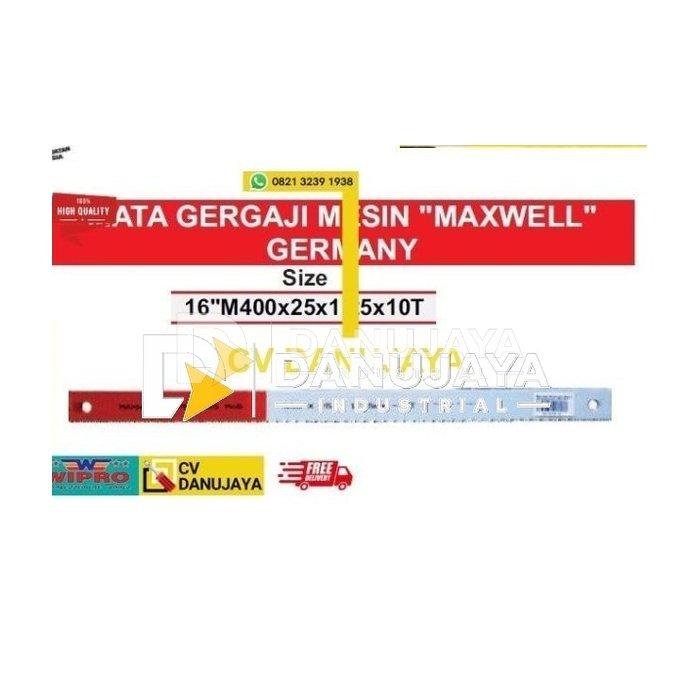 Mata Gergaji Mesin 16" M400x25x1.25x10T MAXWELL Germany