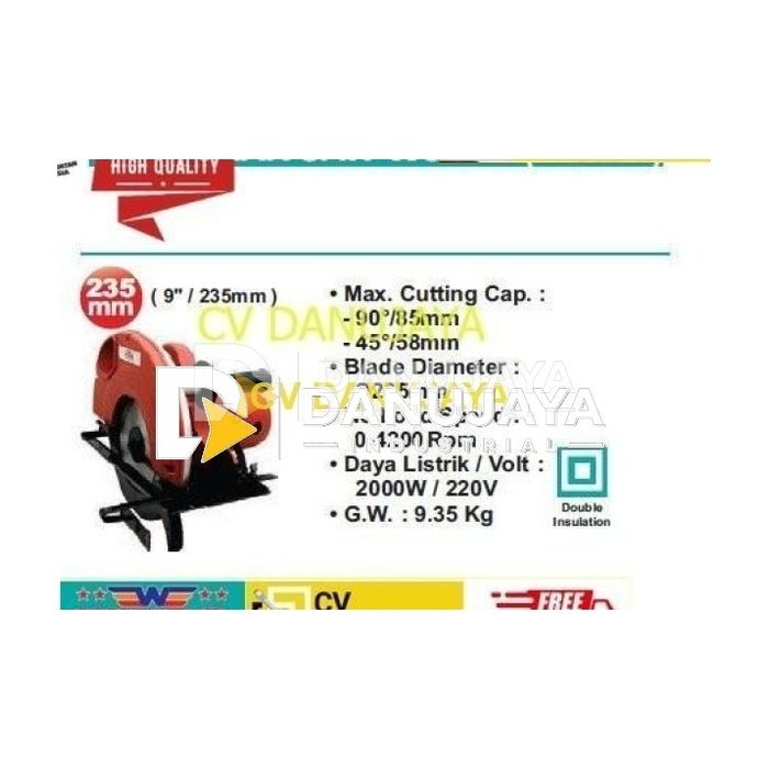 Mesin Gergaji CIRCULAR SAW W9235 (235mm) WIPRO