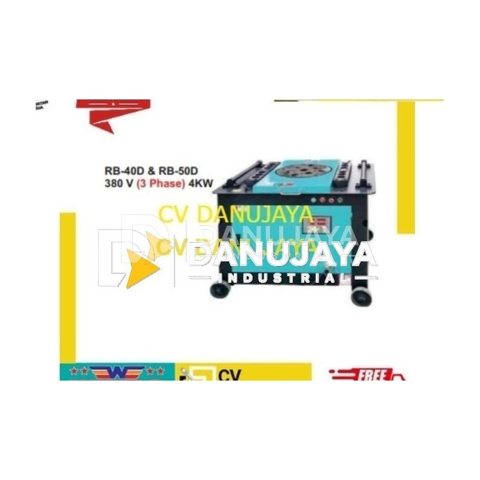 Mesin Pembengkok Bengkok Beton Elektric Rebar Bender RB40D Wipro