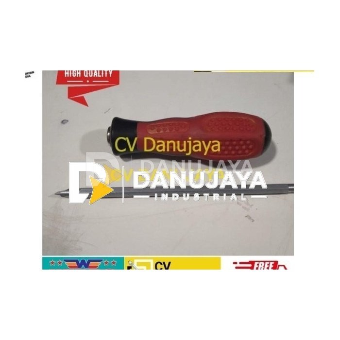 Obeng Bolak Balik Gagang Karet Wipro OBB 6 6 inchi x 6mm