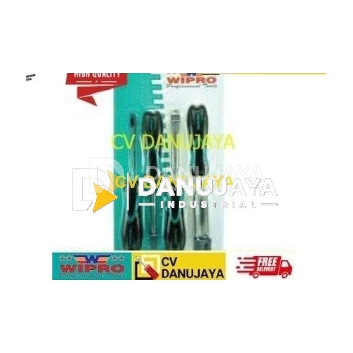 Pahat Kayu Handle Fiber CRV Model U Set 4 Pcs Size 6mm - 16mm WIPRO