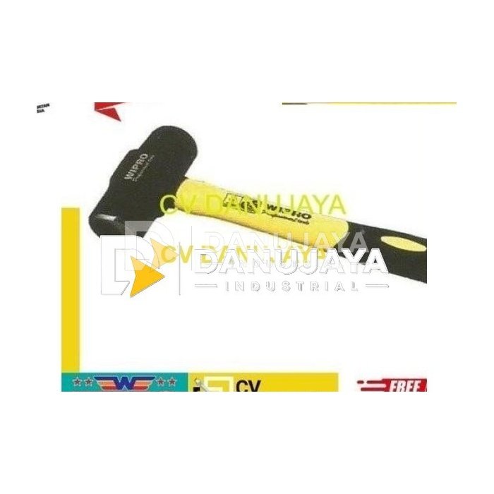 Palu Bodem Batu Handle Fiber Lapis PVC Size 8LB x L. 83 cmWipro WPH706G