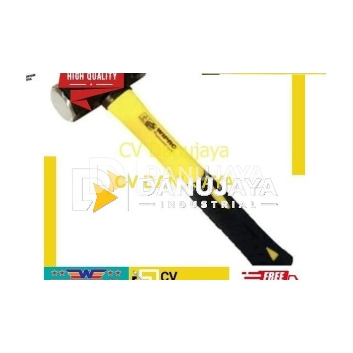 Palu Godam Bodem Batu fiber 3LB 3kg Gagang Lapis PVC wp-h703g Wipro