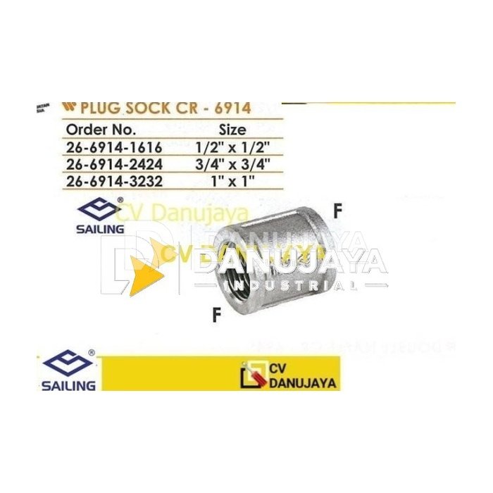 Plug Sock Chrome (Krom) - sailing 6914
