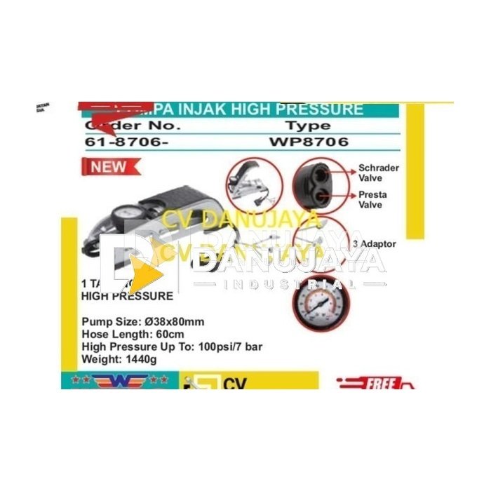 Pompa Injak High pressure WP 8706 Wipro