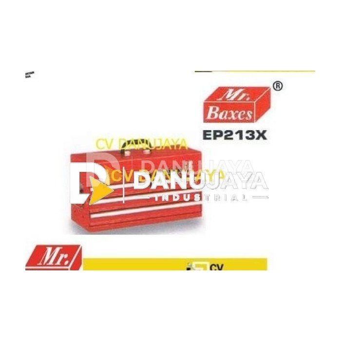 Portable Tool Chest 3 Drawer Kotak Besi Perkakas Laci MR Baxes EP213X