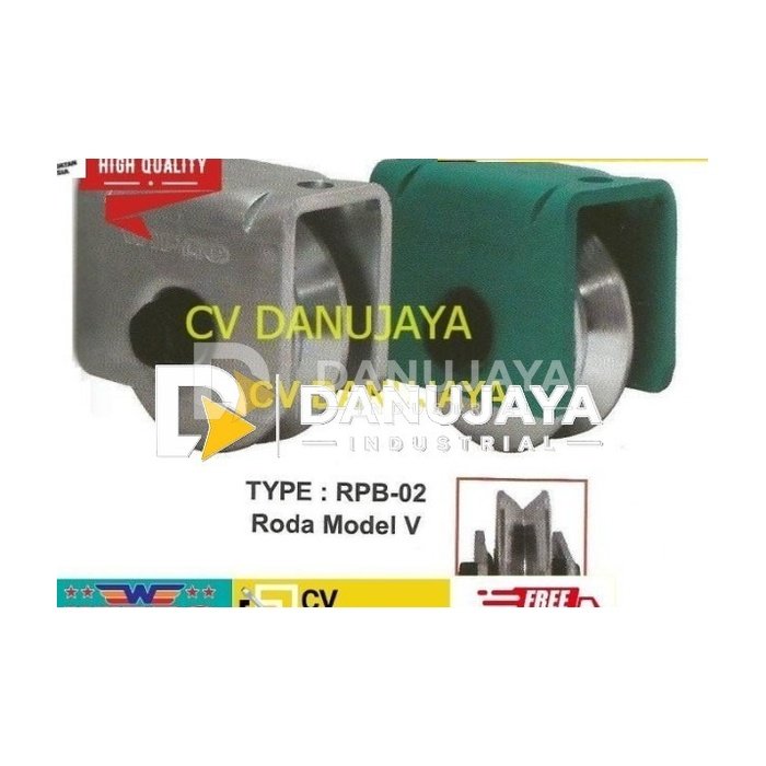 Roda Pagar Besi Model V Size 60mm - Wipro RPB-02