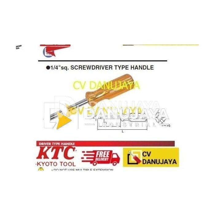 Screwdriver Type Handle Sq. 1/4" KTC BD10