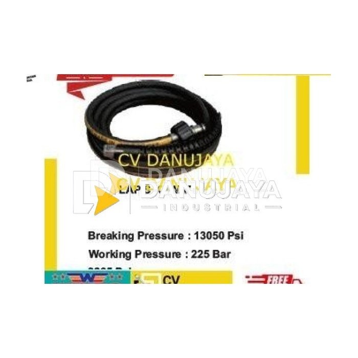 Selang Jet Cleaner Air Cuci Mobil Motor Heavy Duty Size 15 Meter WIPRO