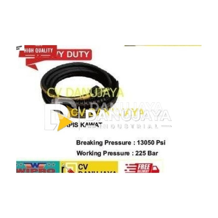 Selang Jet Cleaner Heavy Duty Lapis Kawat Size 20 Meter 20m WIPRO