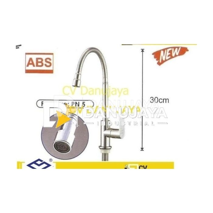Sink Faucet Kran Air Westafel Tinggi 30Cm 1/2" Inch Sailing SCL0101