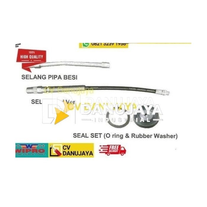 Spare Parts Grease Gun - Selang pipa besi - Wipro
