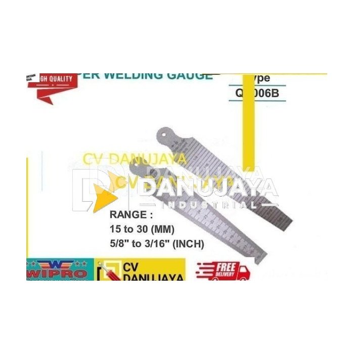 Taper Welding Weld Gauge Alat Ukur Las QY006B - wipro