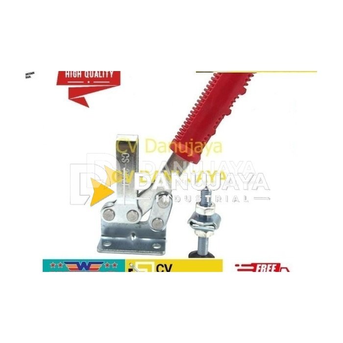 Toggle Clamp Horizontal 227 Kg Klem Besi Penjepit Kuat WIPRO TCH 911