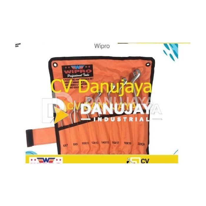 Tool Set 8 pcs Kunci Ring Set Wipro Satin