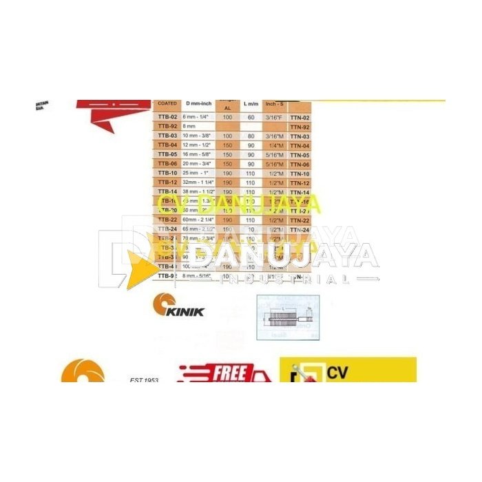 Tube Brushes With Thread Sikat Pipa Brass Coated 3/8 Inch Kinik TTB03