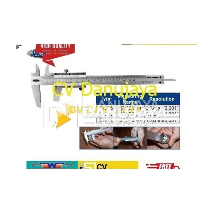 Vernier Caliper JACKGEN Jangka Sorong Sigmat Sketmat 15cm Stainless