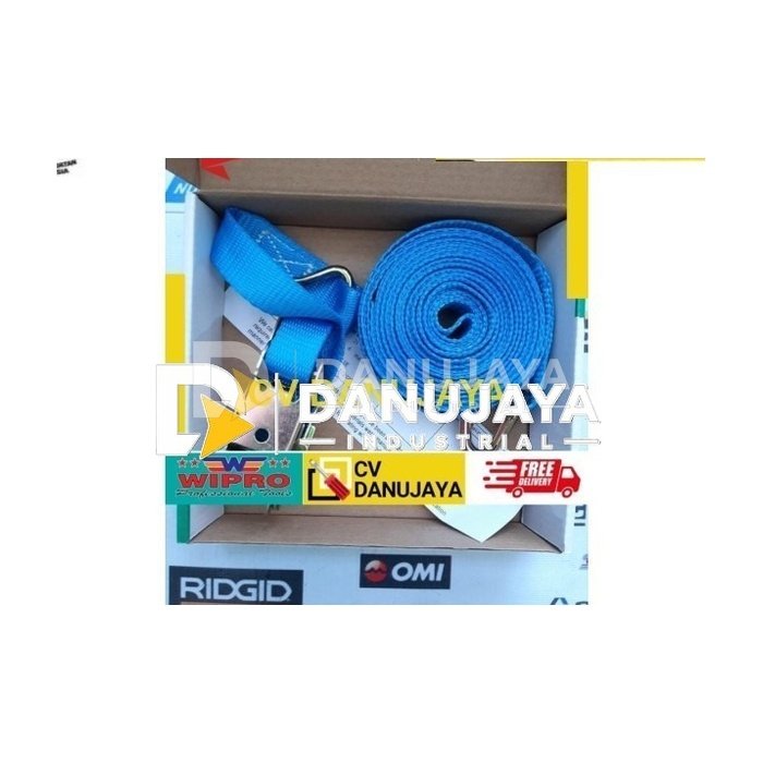 Webbing Cargo Lashing Biru 1 Ton 6 Meter Wipro