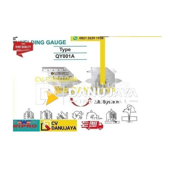 Welding Weld Gauge Alat Ukur Las QY001A - Wipro