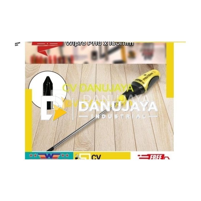 WIPRO 010 Obeng Soft Handle Plus 3mm x 100