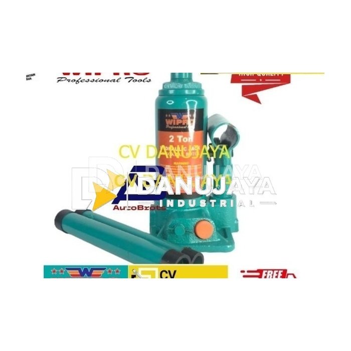WIPRO Dongkrak Botol 2 Ton Hydraulic Hidrolis Bottle Jack 2 Ton
